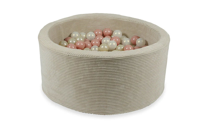 Ball pit VELVET RIB 90x40 CM BEIGE