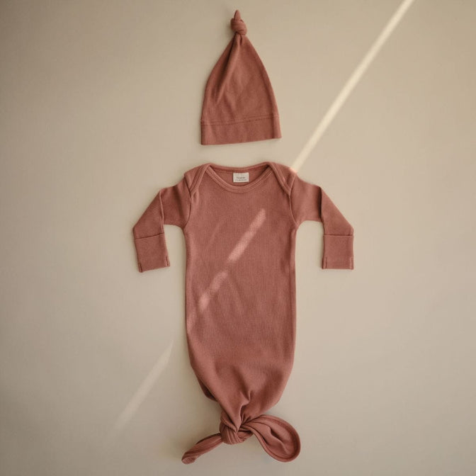 Ribbed Baby Mutsje Cedar - MUSHIE