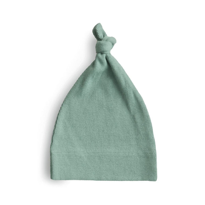 Gerippte Babymütze Roman Green - MUSHIE