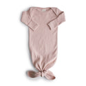 Geknoopte baby slaapzak/romper Ribbed Blush
