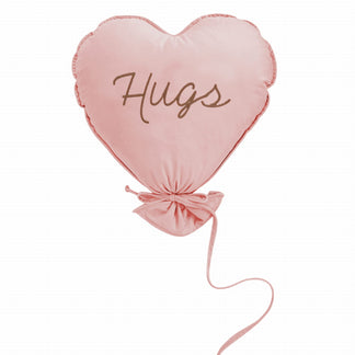 Hart Ballon Kussen Deluxe - Natural Rose