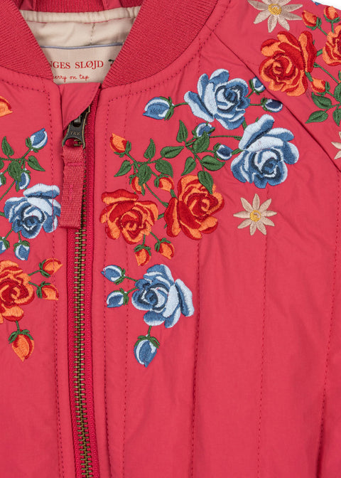 Juno Bomber Jacket - Raspberry Wine