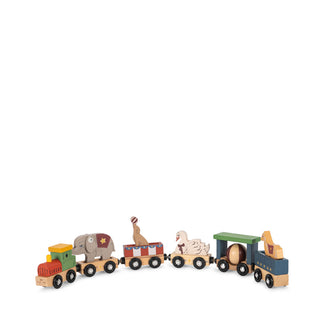 Train en bois - Animaux