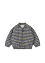 Juno Printed Bomber Jacket - LAUREL BLUE CHECK