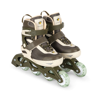 Light Up Roller Skates -Kalamata Green