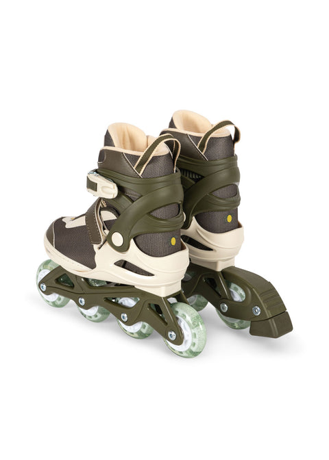 Light Up Roller Skates -Kalamata Green