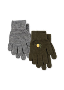 2-Pack Filla Handschoenen - Kombu Green en Grijs