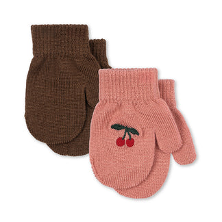 Lot de 2 moufles Filla - Sorbet