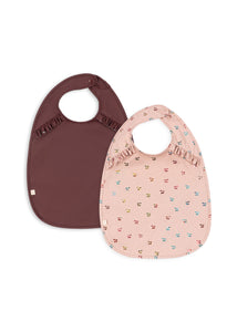 2-Pack Long-Sleeved Bib - Cherry