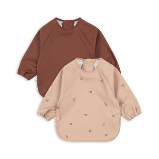 2-Pack Slabber met mouwen - Cherry