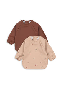 2-Pack Slabber met mouwen - Cherry