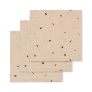 3-pack Mousseline Doek - Cherry