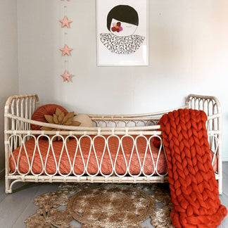 Rotan peuterbed / juniorbed Linn