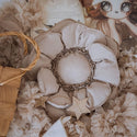 Bloem Kussen Decoratief – Beige