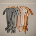 Geknoopte baby slaapzak/romper ribbed Tradewinds