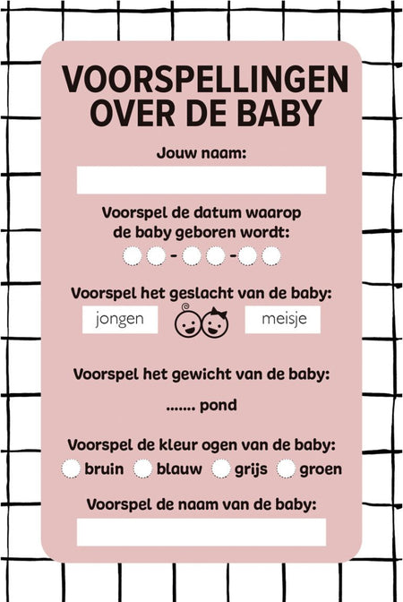 Babyshower vieren "Boekbox"