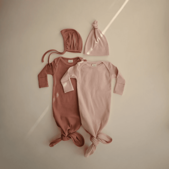 Gerippte Babyhaube Zeder - MUSHIE