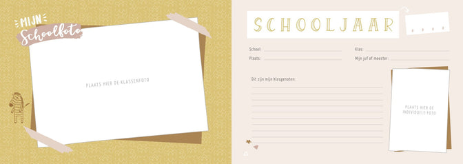 Mijn schoolfotoboek - roze - Universe collectie - Maan Amsterdam