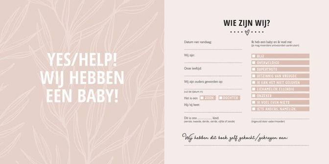 Mijn negen maanden babyboek