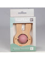 Siliconen / Houten Bijtring Konijn Roze - Label Label