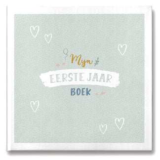 Mijn eerste jaar boek - mint - Universe collectie