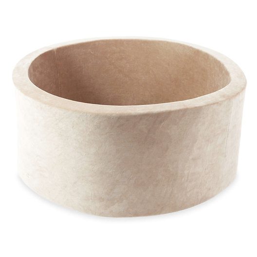 Bällebad Soft Velvet 90x40 CM "Dunkelbeige" - Mimii