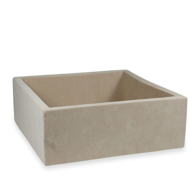 Piscine à balles Soft Velvet 110 x 110 x 40 cm Beige