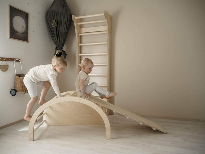 Houten Glijbaan TUOHI Wit - Fitwood