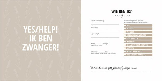 Mijn negen maanden babyboek