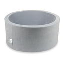 Piscine à balles Soft Velvet 90x40 cm Gris clair