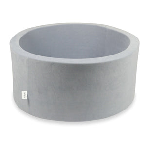 Piscine à balles Soft Velvet 90x40 cm Gris clair