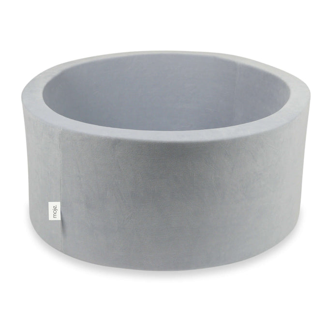 Piscine à balles Soft Velvet 90x40 cm Gris clair