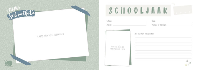 Mein Schulfotobuch – Grün – Universe-Kollektion – Maan Amsterdam