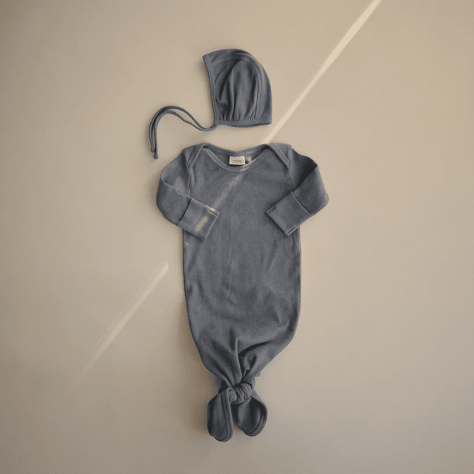 Geknoopte baby slaapzak/romper ribbed Tradewinds