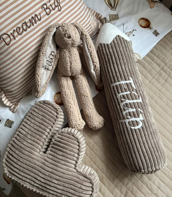 Konijn met muziek beige