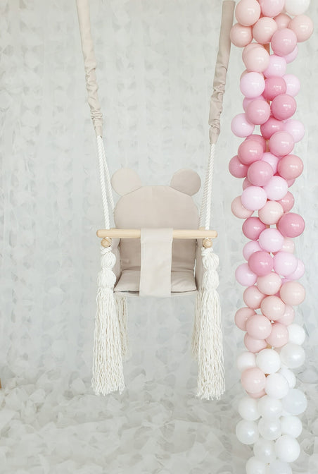 Balançoire bébé Teddy Bear Ecru - MOJE