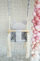 Balançoire bébé Ours en peluche Gris - MOJE