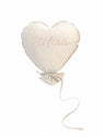 Hart Ballon Kussen Deluxe - Vanilla Cream