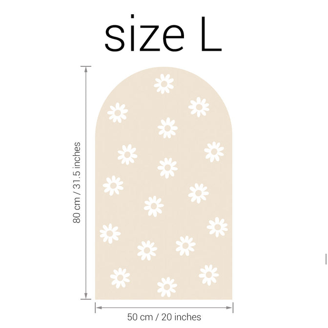 Arch Sticker Madeliefjes L - XL - XXL