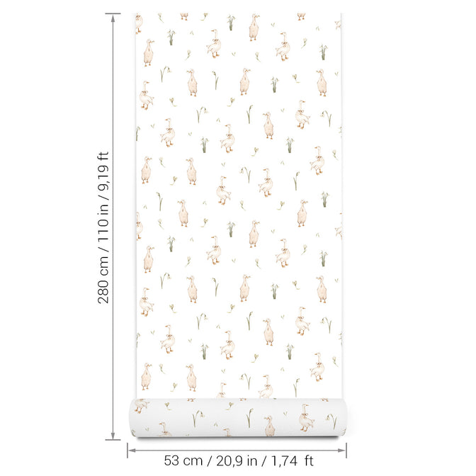 Kleine Gansjes Behang