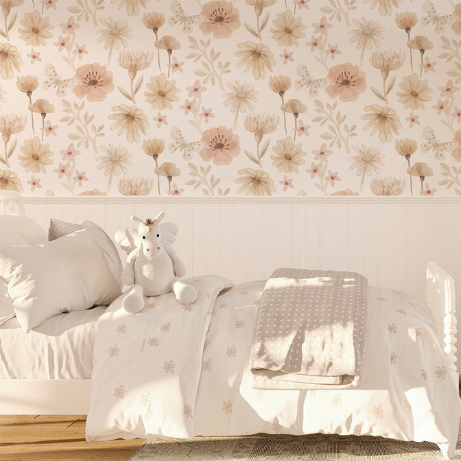 Bloemen Meadows Behang