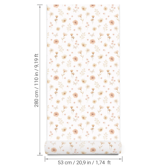 Bloemen Meadows Mini Behang