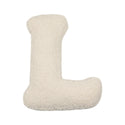 Teddy letter kussen wit L