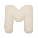 Teddy-Buchstabenkissen weiß M - Betty's Home