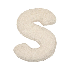 Teddy-Buchstabenkissen weiß S - Betty's Home