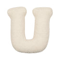 Teddy-Buchstabenkissen weiß U - Betty's Home