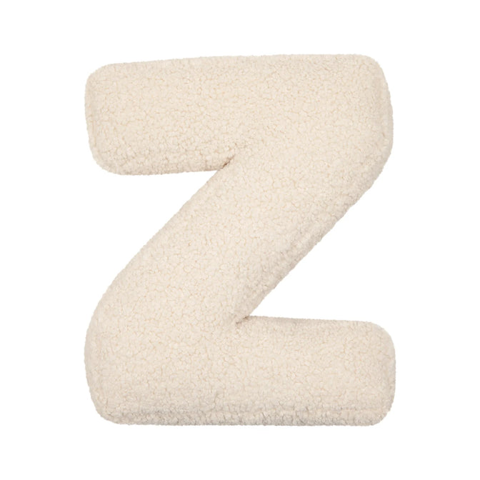 Teddy letter kussen wit Z