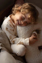 Teddy letter kussen wit L