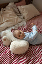 Teddy-Buchstabenkissen weiß U - Betty's Home