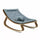 Wipstoel Levo Natural Wood Walnoot - Blauwgrijs